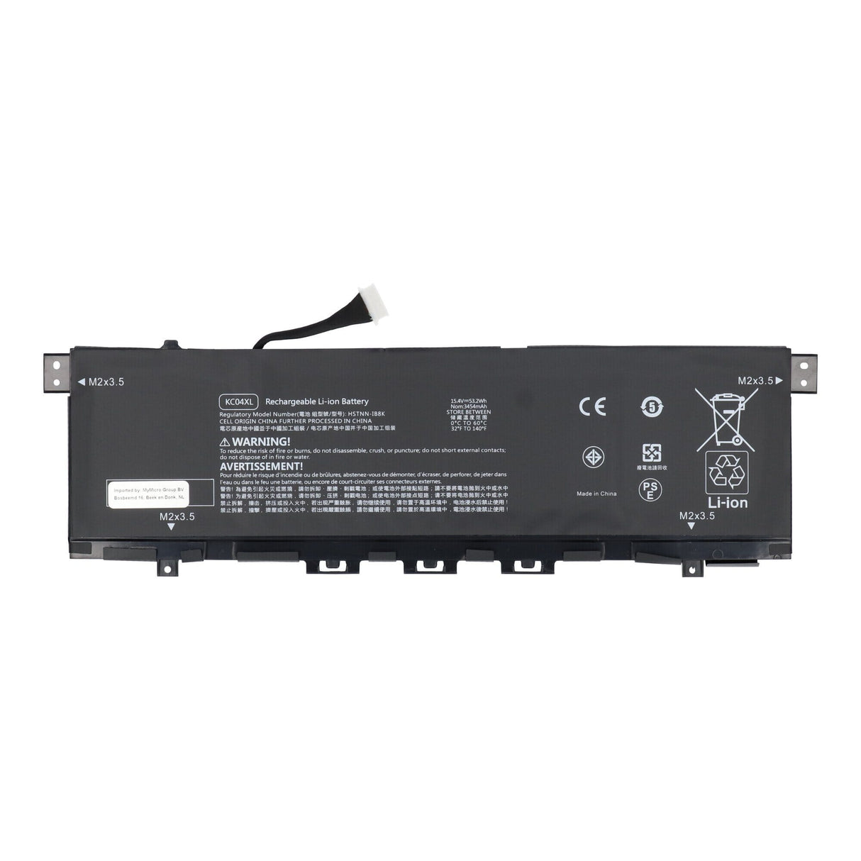Laptop batteri 3400 mah