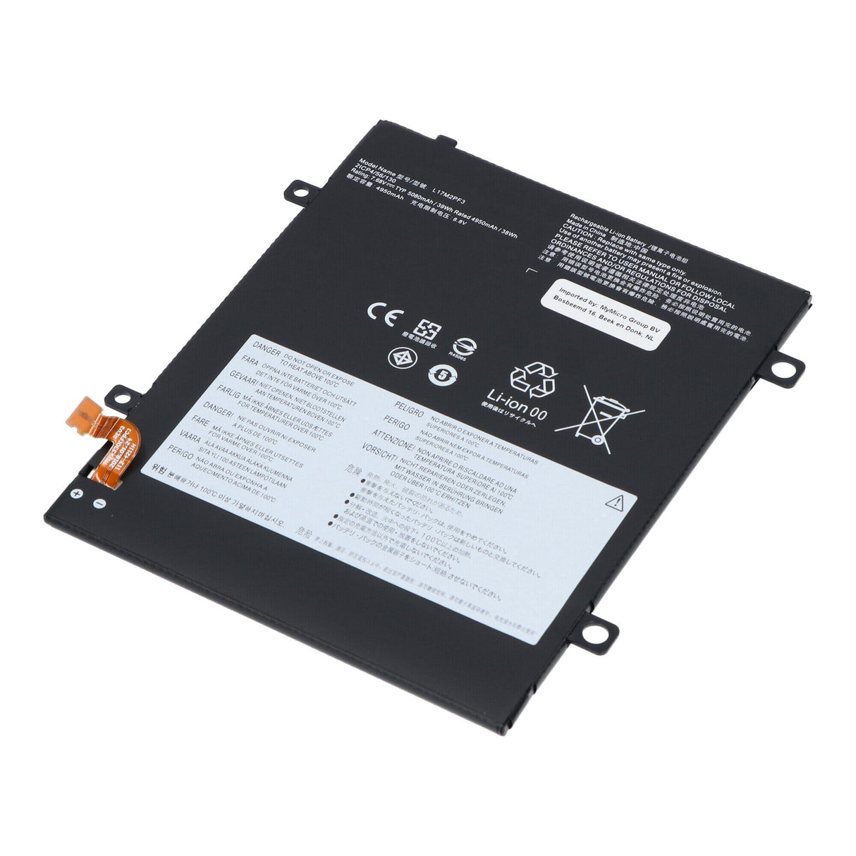 Udskiftning af bærbar batteri 3968 mAh