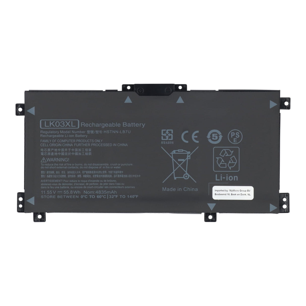 Laptop batteri 11,55v 4400mah