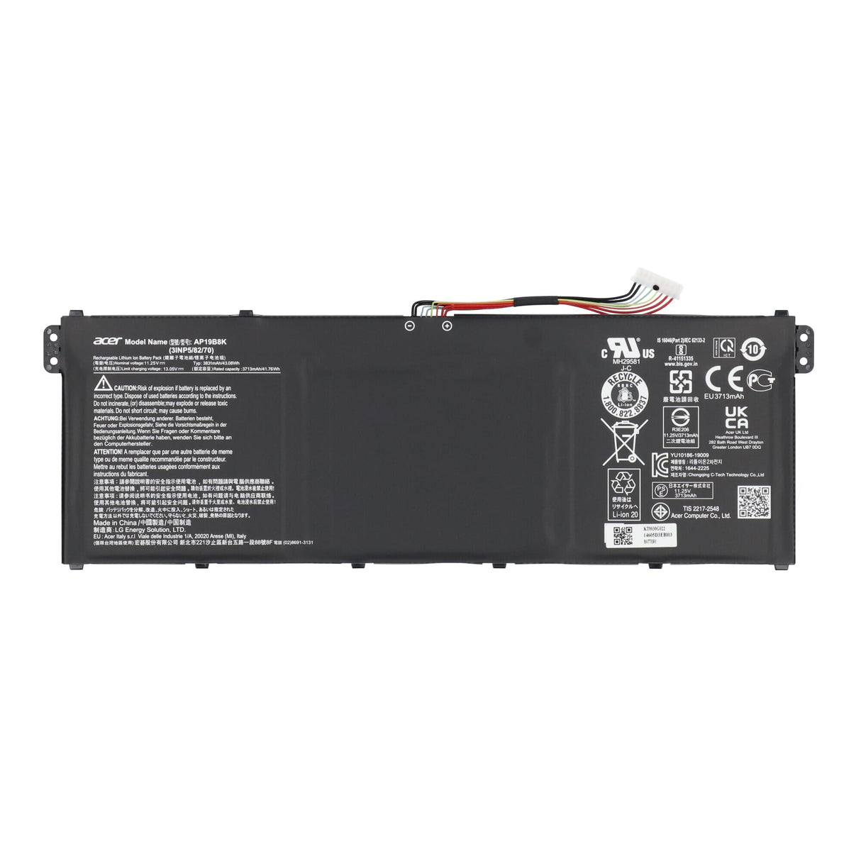 Acer bærbar batteri 11.25V 3831mAh