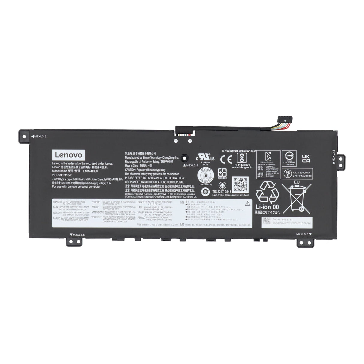 Lenovo laptop batteri 6390 mah