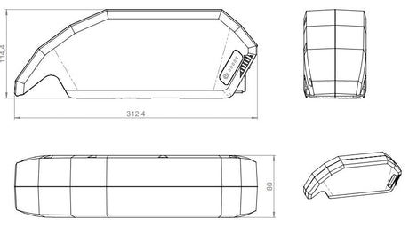 Bosch powerpack 720wh stel e-bike vision (bes2)