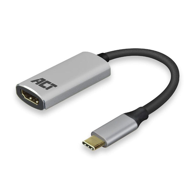 Act USB-C til HDMI adapter ac7010 grå, sort