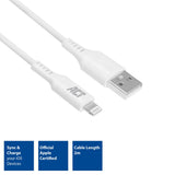 Act USB A til Lightning opladning og datakabel 2m MFI certificeret