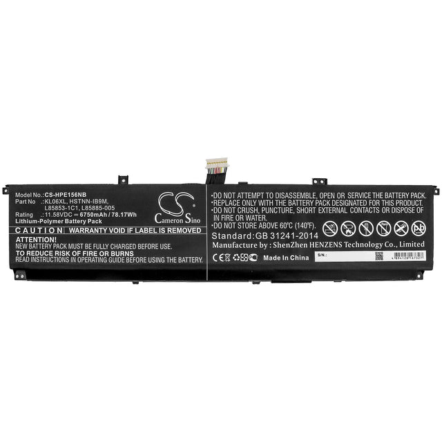 Laptop batteri 6750mah