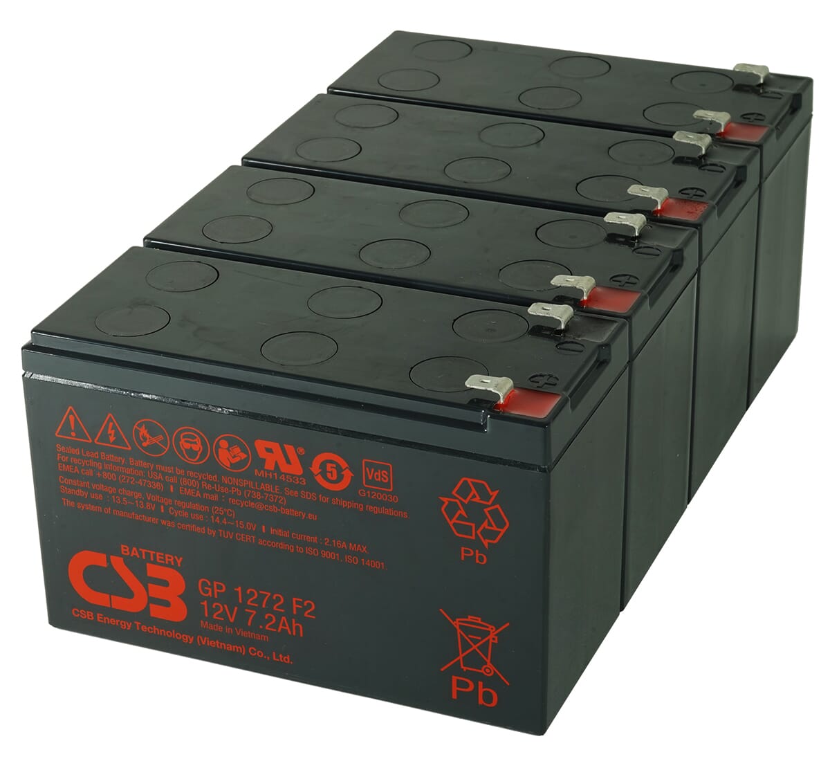 Csb ups batteri udskiftningssæt rbc132