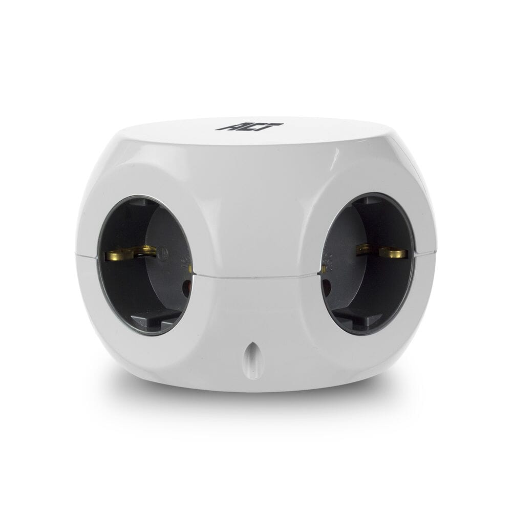 Act Square Socket (PDU) med 3 stikkontakter Type F 1,5 m