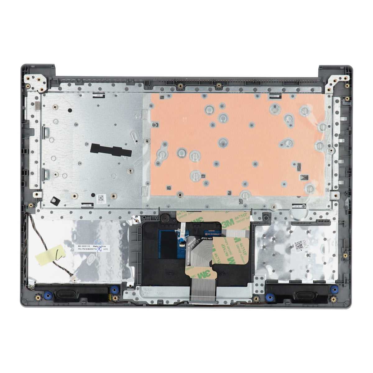 Lenovo bærbar tastatur QWERTY US + TOP Cover - Sølv