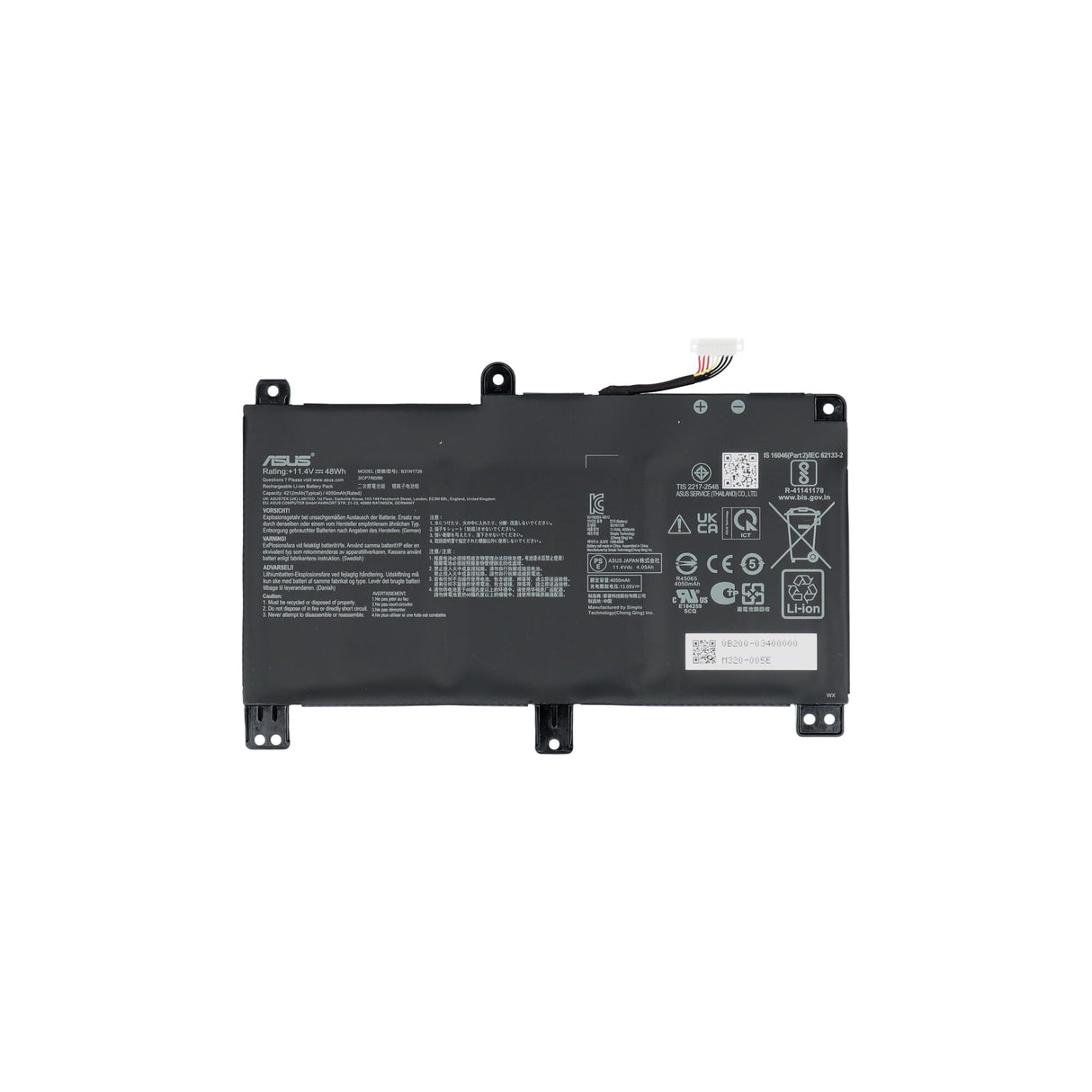 Asus bærbar batteri 4200mah
