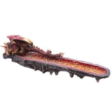 Geode dragon rock røgelsesholder