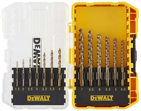 Dewalt tilbehør 13-delt metalboresæt | hss-g | 1,5 mm-7 mm | i hårdt etui - dt70710-qz