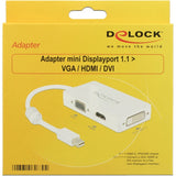 Delock Adapter Mini DisplayPoort til VGA HDMI DVI