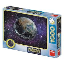 Dinotoys dino puslespil - glød i mørket planeten jorden - 1000 brikker