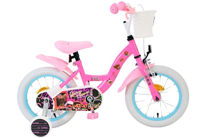 Volare dukker børnecykel - piger - 14 tommer - pink