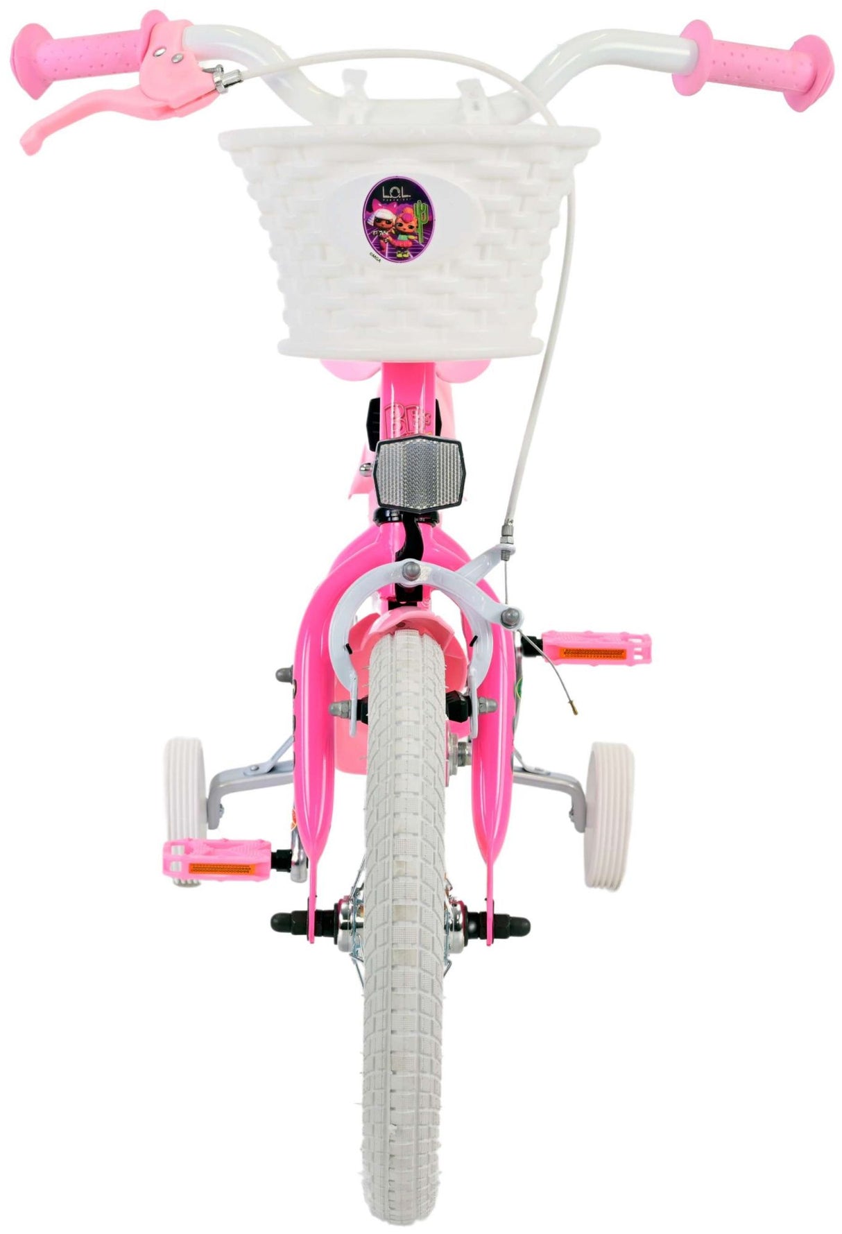 Volare dukker børnecykel - piger - 14 tommer - pink