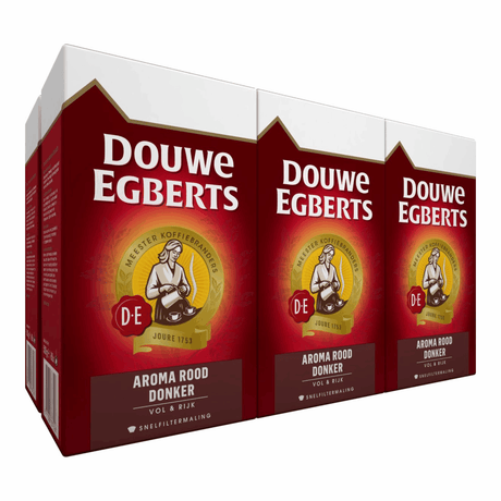 Douwe Egberts aromarødt hurtigfilter (6x 500gr)