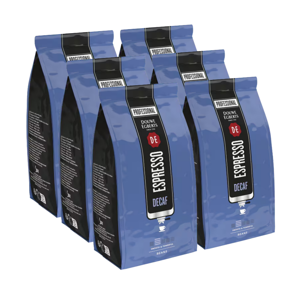 Douwe Egberts espresso kaffebønner koffeinfri (6x 500gr)