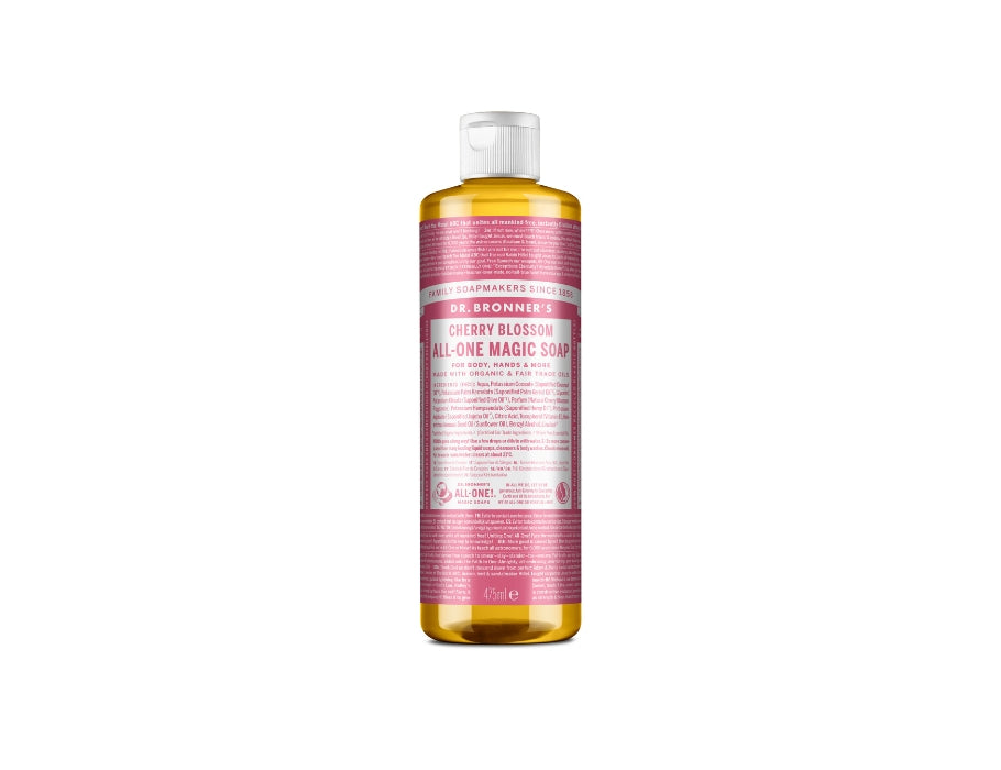 Dr. Bronner's flydende sæbe - ren Castilla - kirsebærblomst - 475 ml