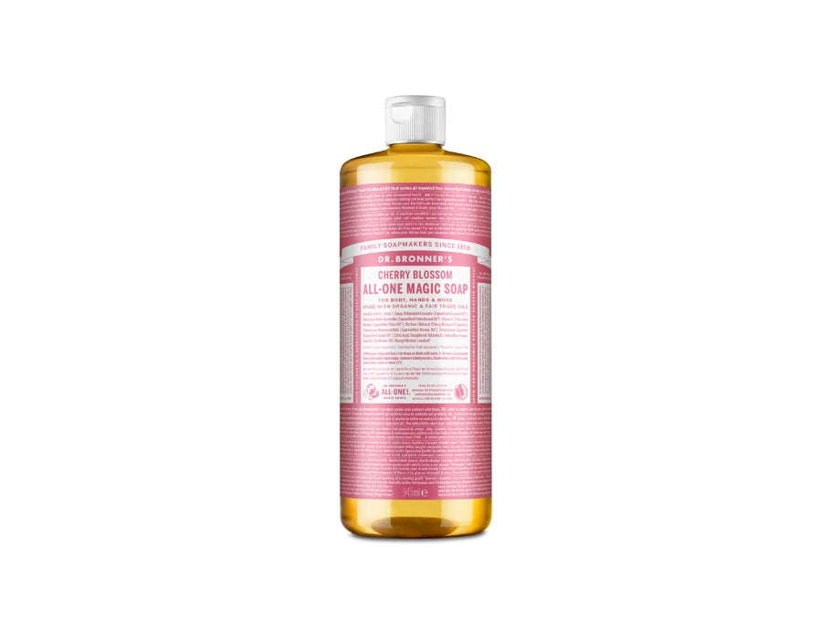 Dr. Bronner's flydende sæbe - ren Castilla - kirsebærblomst - 945 ml
