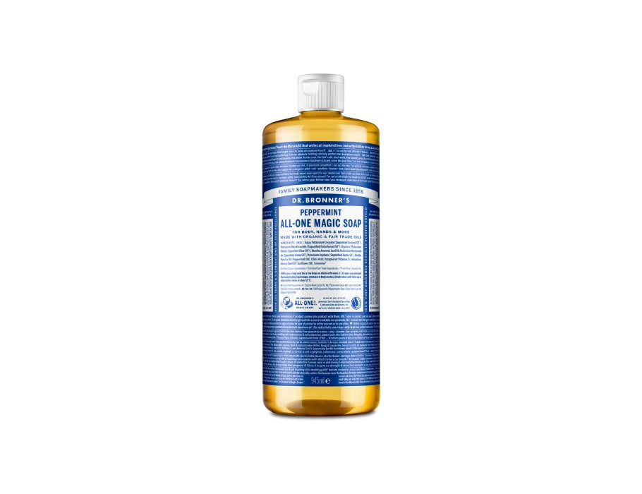Dr. Bronner's flydende sæbe - ren castilien - pebermynte 945 ml