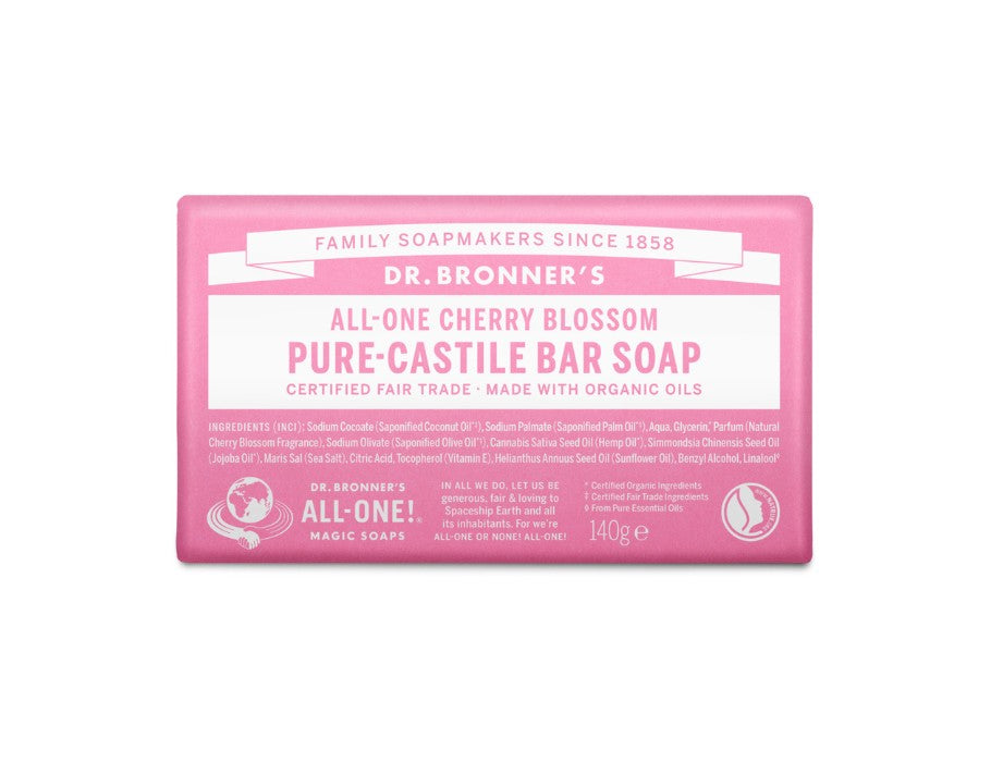 Dr. Bronner's Soap Block - Pure Castilla - Cherry Blossom
