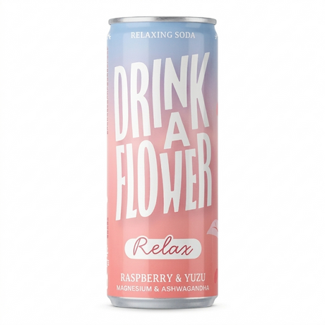 Drik en blomst relax hindbær yuzu (12x 250 ml)