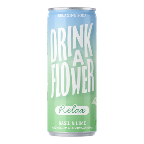Drink a flower relax basil lime blik (12x 250 ml)