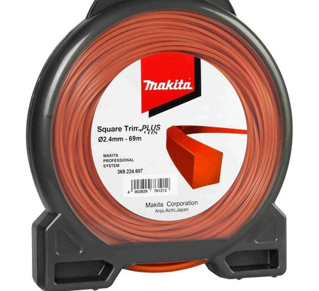 Makita mejeline firkantet trimplus 4-sidet ø 2,4 mm - 69 m