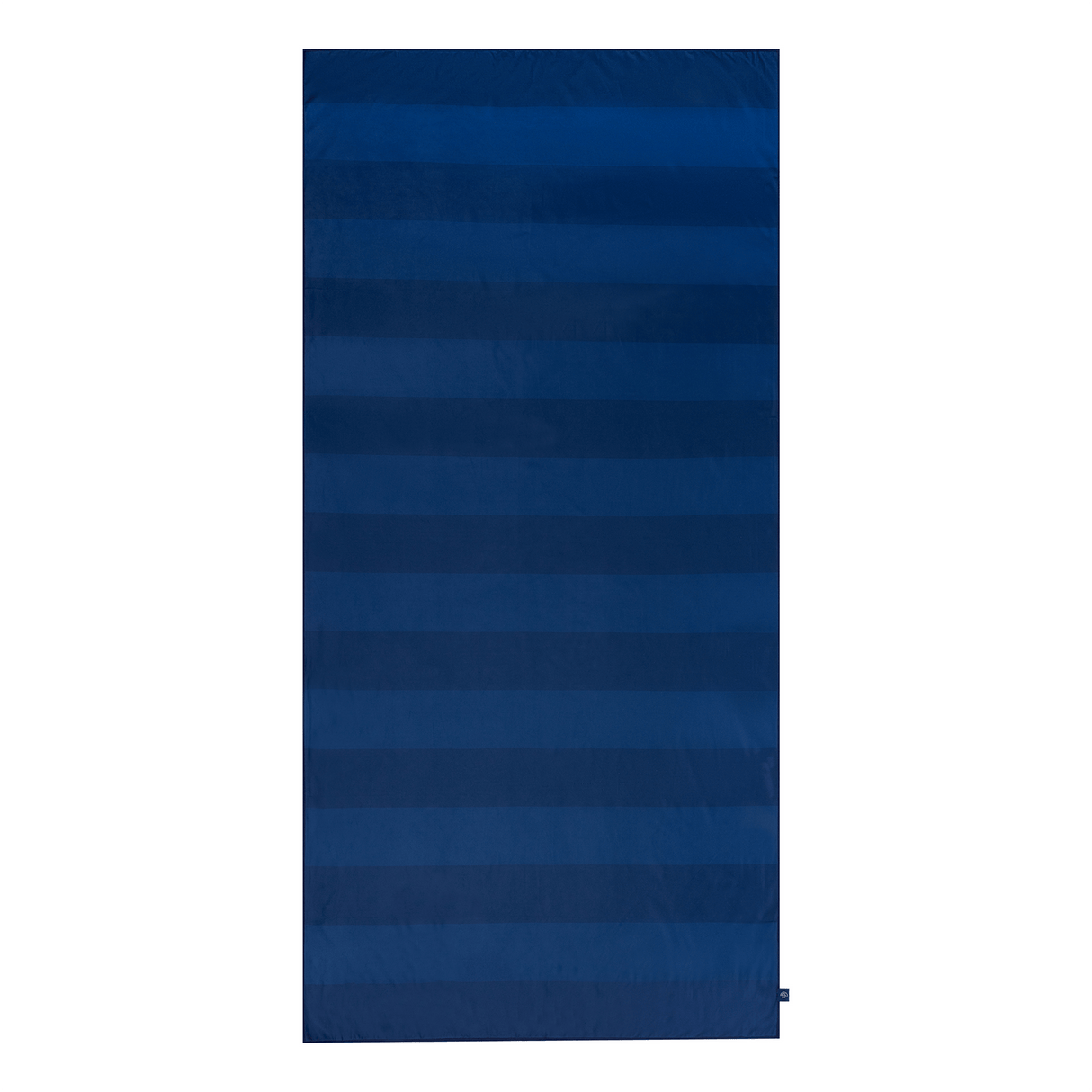 Levende striber | blåt mikrofiberhåndklæde 180 x 90 cm