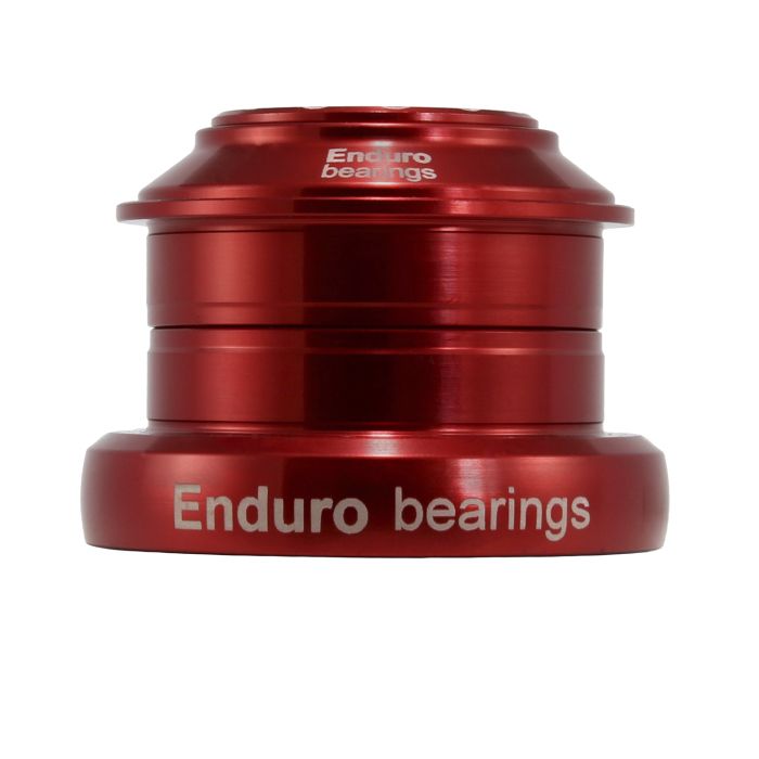 Enduro lejer headset - zero stack ss - rød