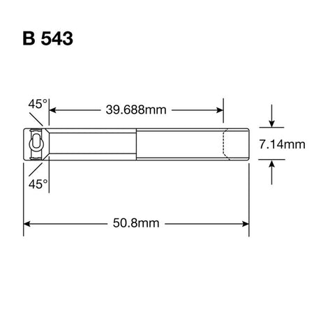 Enduro lejer b 543 2rs a c - abec 3 (vinkelkontakt) - 1 9 16''x2''x9 32''