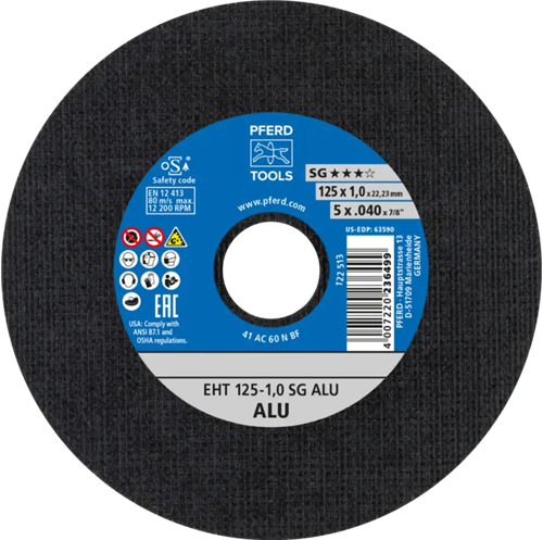 Pferd dss aluminium a60 125-1.0 | 25 stk