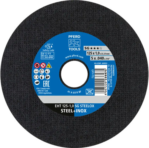 Pferd dss stål a60 125-1,0 | 25 stk