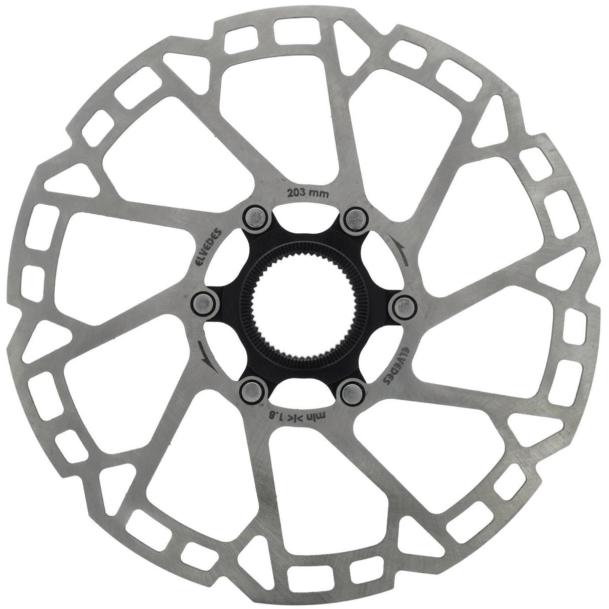 Elvedes bremseskive centerlock �203mm t=2.0mm