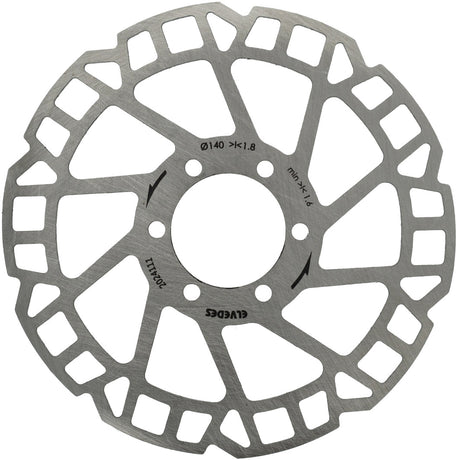 Elvedes bremseskive 6-huls �140mm d=1,8mm