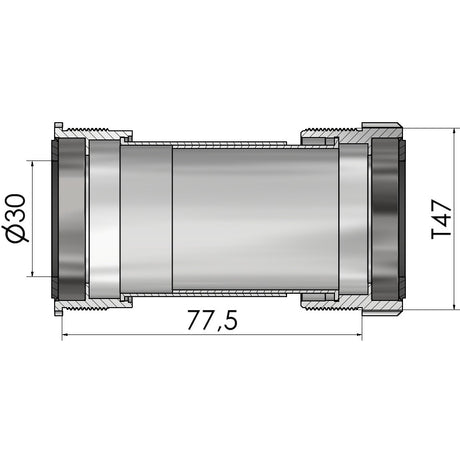 Elvedes bundbeslagsgevind passer til t47a (cerv�lo) til 30 mm