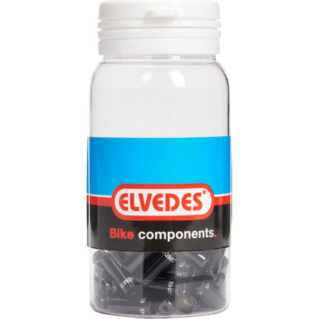 Elvedes gryde kabelhætter sort 4,2mm | aluminium | 50 stk