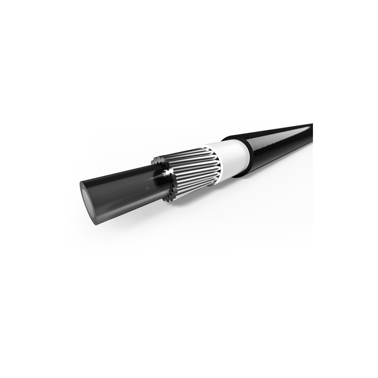 Elvedes link ydre kabel med liner �3,2mm 30m sort