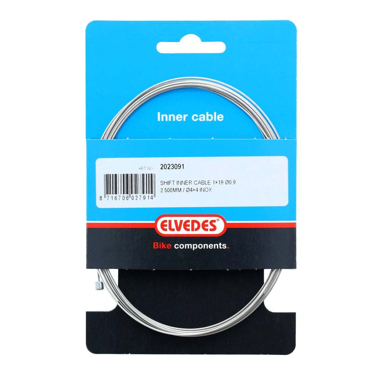 Elvedes link inderkabel �0,9 mm 2500 mm n�4x4 rustfrit stål
