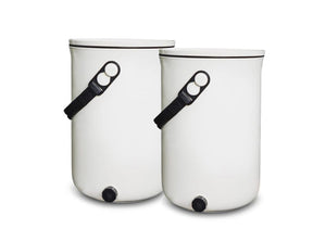 Em agriton bokashi - design køkkenspand - 9,6l - sæt med 2