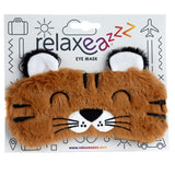 Plys adoramals tiger sovemaske