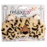Plys adoramals leopard sovemaske