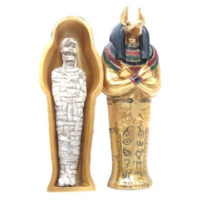 Egypten - Anubis sarkofag med mumie