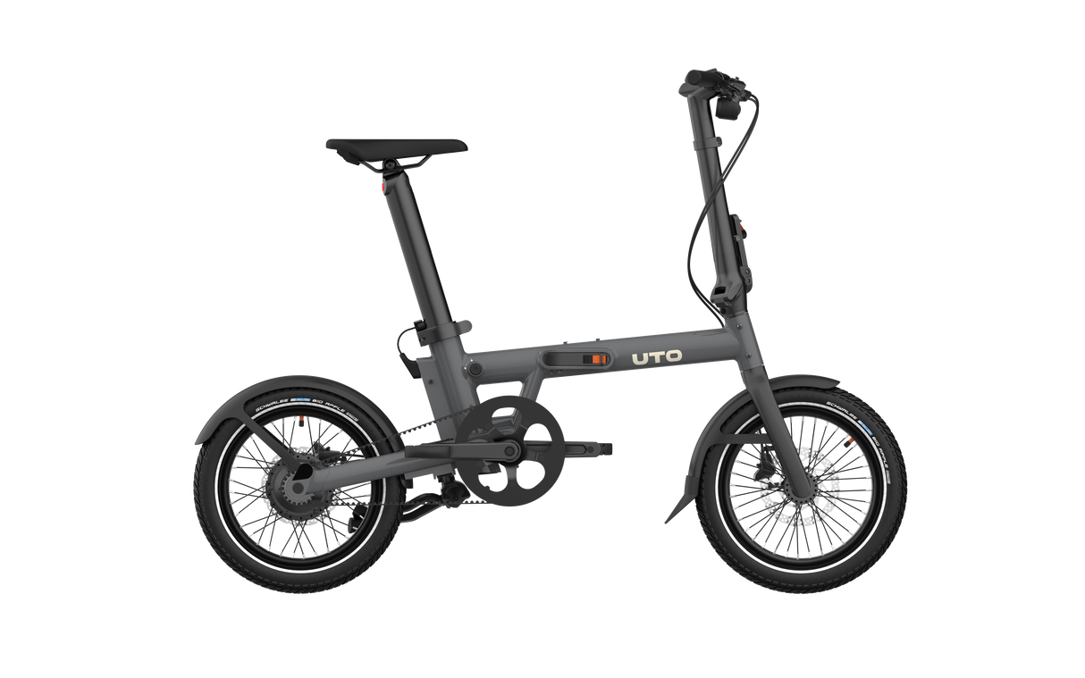Uto elektrisk foldecykel pro16 v0 uart grå