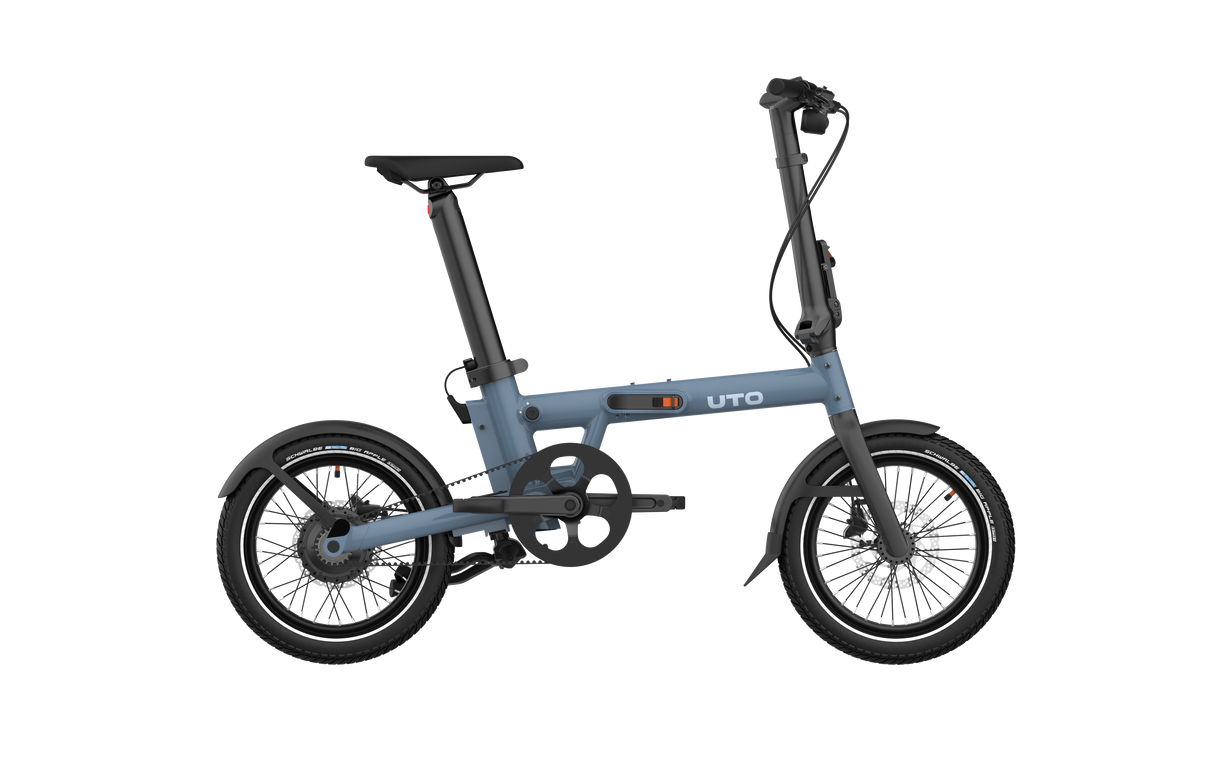Uto elektrisk foldecykel pro16 v0 uart blå