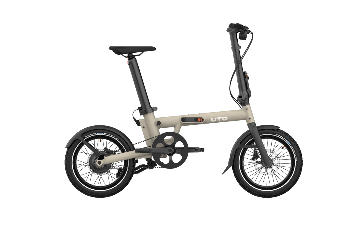 Uto elektrisk foldecykel pro16 v0 uart taupe