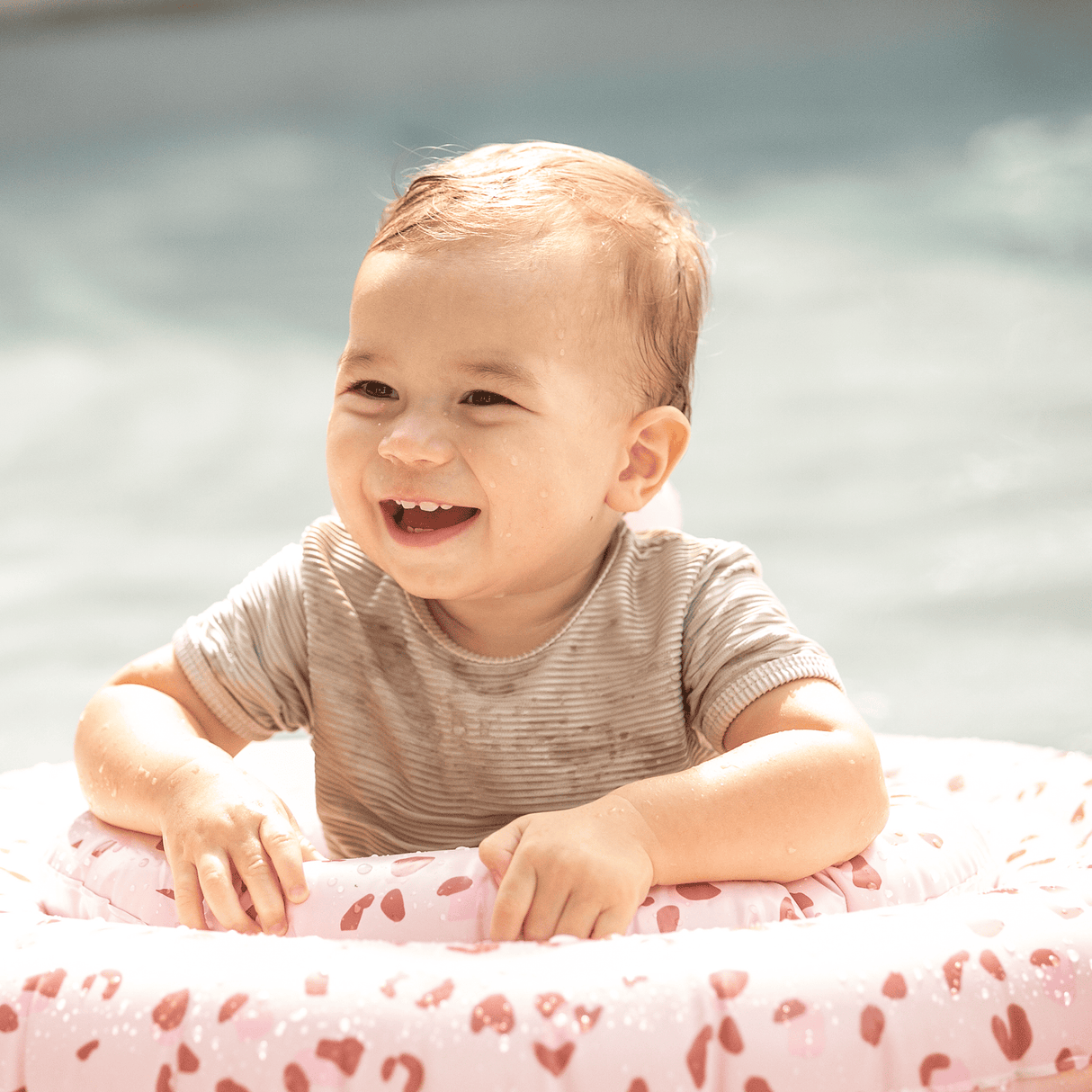 Leopard | gammel lyserød baby float 0-1 år