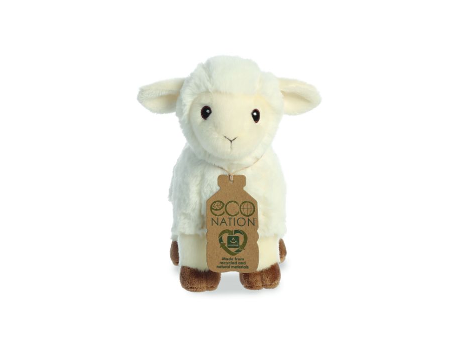 Eco nation plys krammetøj - lam - 20 cm