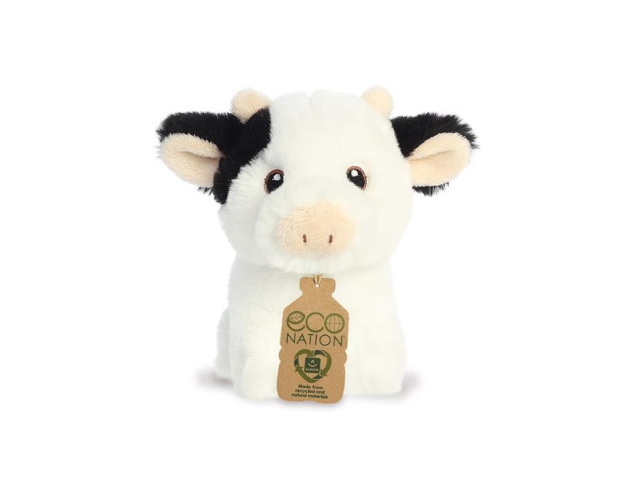 Eco nation plys krammetøj - mini - ko - 13 cm
