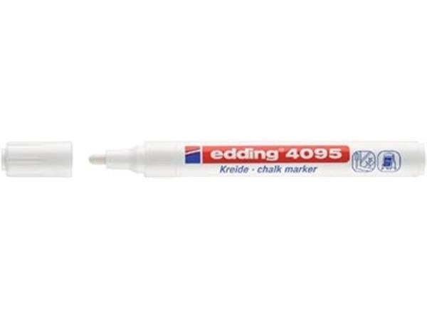 Edding kridtmarkør e-4095 (hvid)